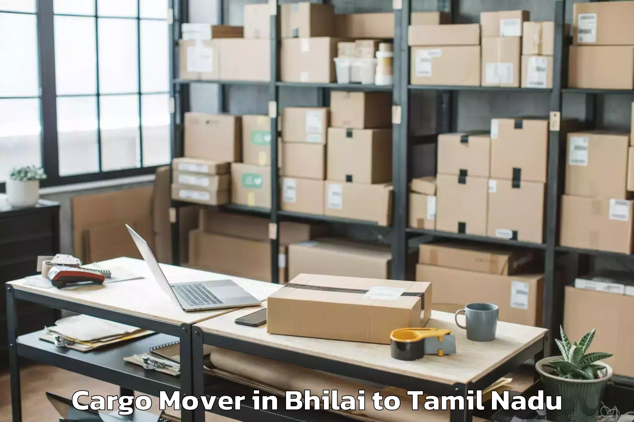 Top Bhilai to Valangaiman Cargo Mover Available